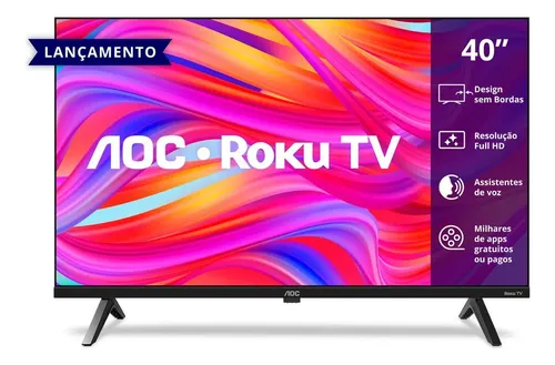 Smart Tv Aoc 40 Polegadas Full Hd Roku Tv 40s5045/78g | MercadoLivre
