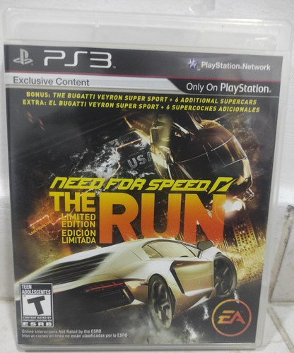 Oferta, Se Vende Need For Speed The Run Edición Limitada Ps3