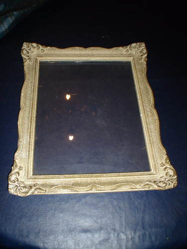 Marco Cuadro Antiguo Madera Vidrio Estilo Jer (Usado)