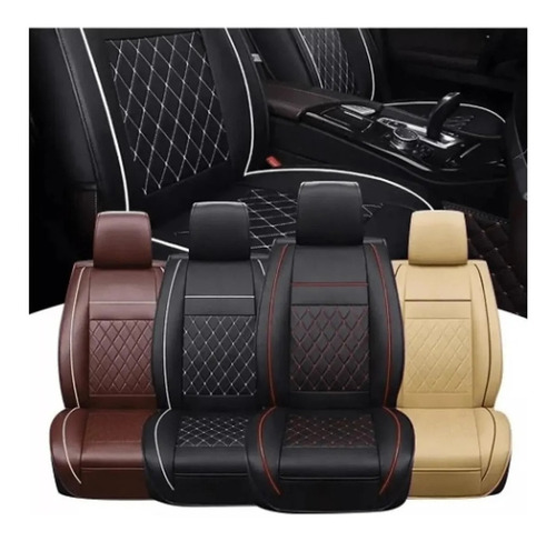 Funda Individual Cubre Asiento Eco-cuero Auto Premium Luxura