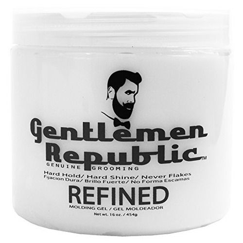 República Señores Refinado Moldeo Gel Para El Cabello 16 Oz