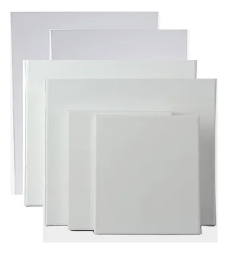 Pack/set 4 Bastidores Con Lienzo De Tela Distintos Tamaños