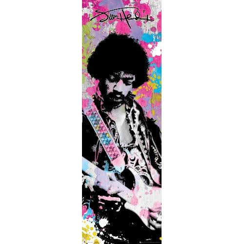 Póster De Música Rock Clásico De Jimi Hendrix Colore...