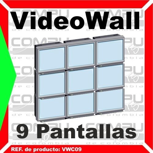 Matriz Videowall 9 Pantallas 3x3 Ref: Vwc09 Computoys Sas