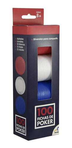 Fichas Para Poker Bycicle 100 Piezas + Envio Gratis