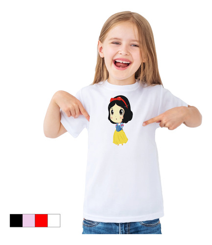 Playera Infantil Talla Color Blanca  Niieves #9