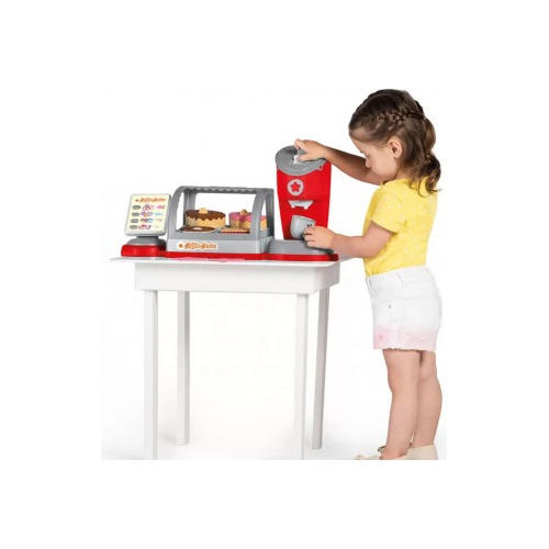 Imagen 2 de 6 de Cafetería Coffee Shop Juego Accesorios Sonido Registradora Color Roja
