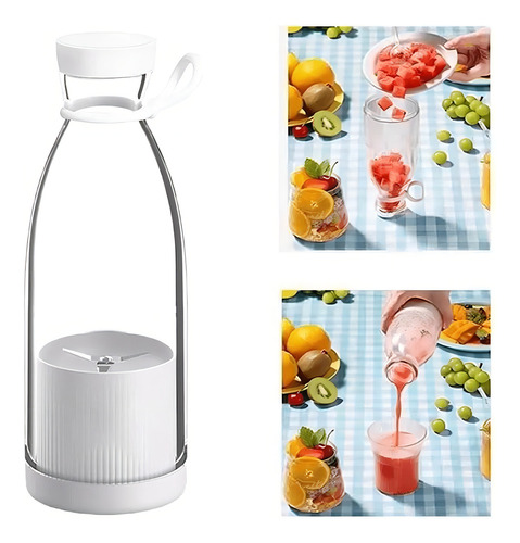 Mini Liquidificador Portátil Mini Mixer 6 Lâminas + Cabo Usb