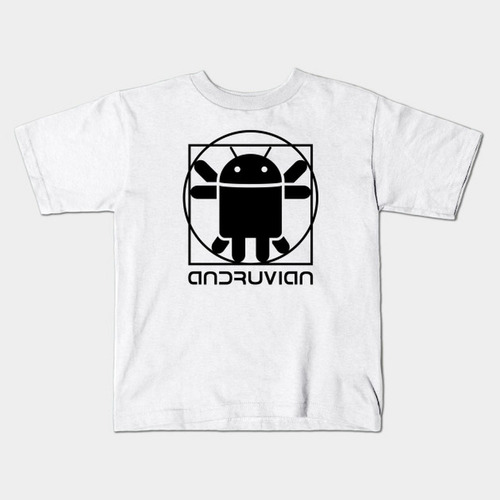 Remera Blanca Bichos Niño Niña Android A 3