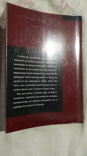 Livro Manual Do Gerente De Loja Luiz Arnaldo De Moura Lopes M32