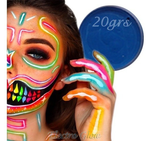 Maquillaje Base Agua Azul Rey Pintacaritas Body Paint 20 Gr | Meses sin  intereses