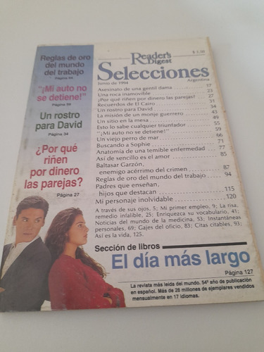 Revista Selecciones Del Readers Digest Junio 1994 Español