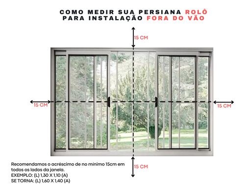 Persiana Rolo Medida Personalizada Blackout Linho Luxo 100%