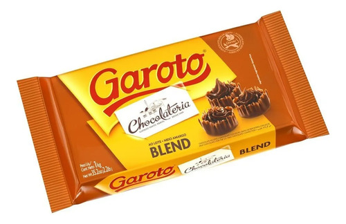 Chocolate Em Barra Blend 1kg - Garoto 1 Unidade