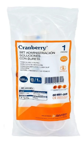 Set Adm Solución Micro-gotas C/bureta 100ml Pack 5 Unid
