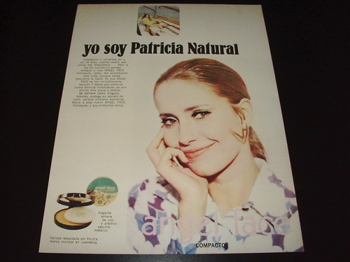 (pb092) Publicidad Clipping Maquillaje Angel Face * 1970 (Usado)
