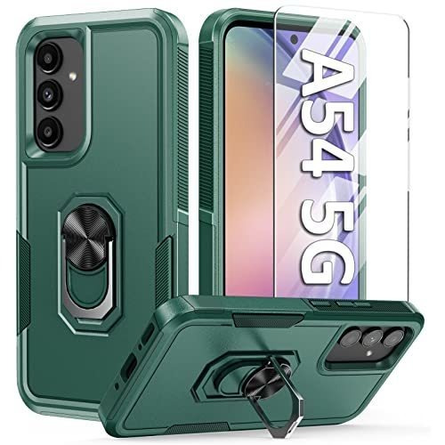 Funda Resistentye Con Soporte Para Samsung A54 Verde 