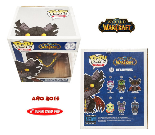 Deathwing Funko Pop World War Craft No. 32 Año 2014 Original