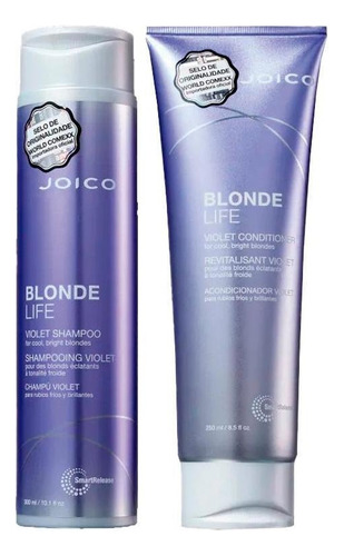 Joico Blond Life Violet Kit Joico Cuidado com Loiros - Shampoo e Condicionador Kit