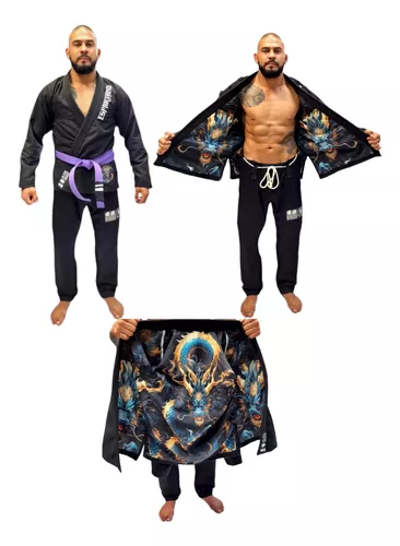 Kimono Jiu Jitsu Tramado Traje Resistente Gi Bjj Mma + Faixa