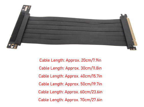 Cabo De Elevação Pcie 3.0 X16 De Alta Velocidade De 60 Cm