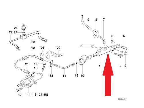 Imagem 3 de 3 de Cilindro Mestre Da Embreagem Bmw 318ti 1.8 1994 A 1995