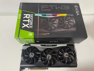 Placa De Vídeo Nvidia Evga Ftw Gaming Geforce Rtx 3070 8gb