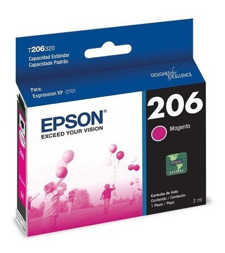 Cartucho De Tinta Magenta Epson T206320 - Xp2101