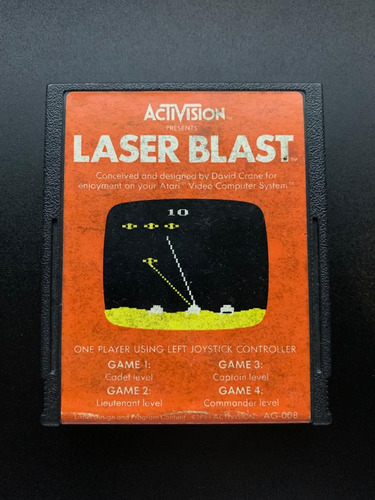 Laser Blast Atari 2600 Cartucho (Usado)