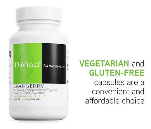 Davinci Cranberry Extracto Con Ácidos 60 Cápsulas Saludables