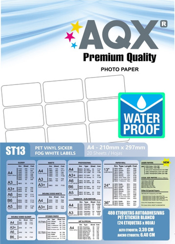 Etiquetas Pet Waterproof Resistente Al Agua Ideal Frascos +
