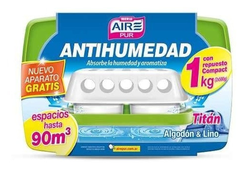 Antihumedad Con Perfumante Aire Pur Titan 1kg