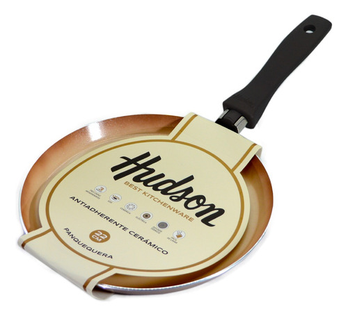 Panquequera 22 Cm Hudson  Aluminio Ceramica Antiadherente