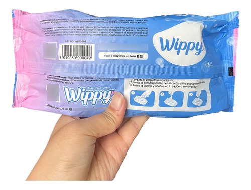 Toallitas Humedas Wippy Con Tapa 80 Unidades X 12