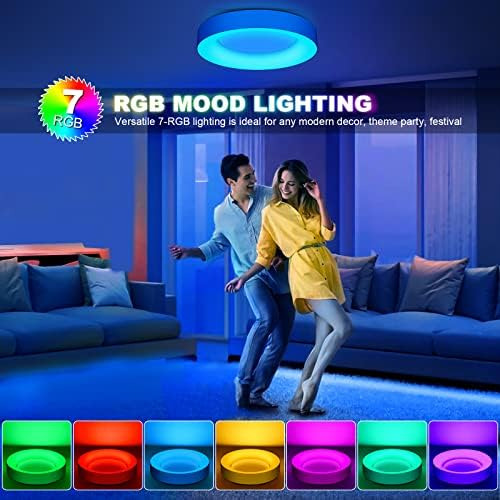Rgb Techo Empotrable Regulable Con Control Remoto 11 Pulgada