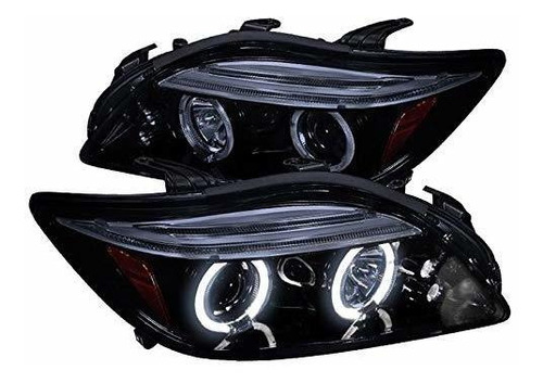 Faro Delantero - Spec-d Tuning Dual Halo Glossy Black Housin