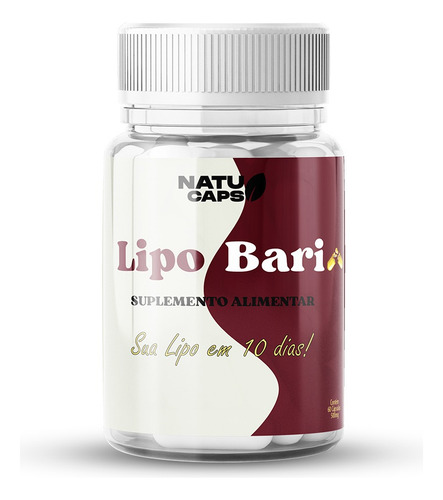 2 Potes De Lipobari 120 Cápsulas - Efeito Lipo Sem Sabor