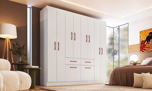 Ropero Armario Placard Multiuso Dormitorio 8 Puertas