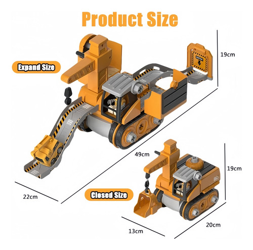 Auto De Juguete Diy Assembly Track Engineering