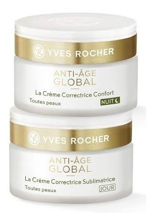 Imagen 3 de 3 de Oferta Set 2 Cremas Antiarrugas Anti-global Age Día Y Noche