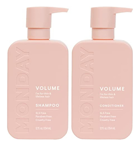 Conjunto De Shampoo E Condicionador Monday Haircare Volume T