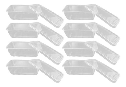 Fiambrera Desechable, 10 Unidades, Apta Para Microondas, Tra