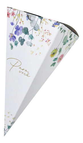 Embalagem Cone Trufado (7,5 X 17 Cm) - 100 Unidades