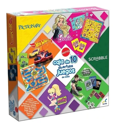 Caja De 10 Divertidos Juegos De Mesa Mattel ,marca Novelty