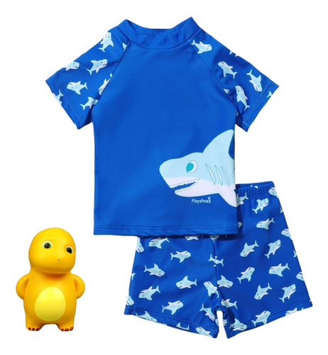 Bañador Infantil Dividido Bañador Spa Azul Brinquedos