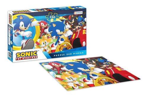 Puzzle 240 Piezas  Rompecabezas Juego Sonic Sega Orig Lelab