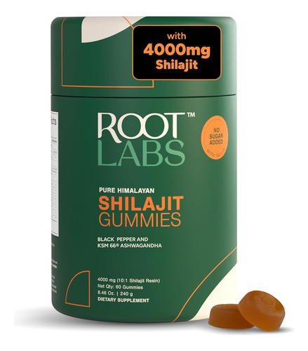 Shilajit Pura Del Himalaya De 4000 Mg Sin Azúcar I Ksm-66 Sin Sabor