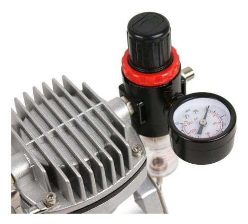 Imagen 5 de 7 de Kit 3 Aerografos Profesional Compresor Master Rudo