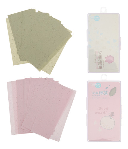 Toallitas Faciales De Papel Absorbente De Aceite, Té Verde,