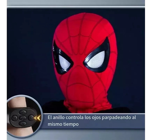 Máscara De Spider-man, Ojos En Movimiento, Destellos. Rr1